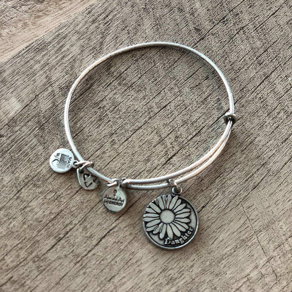 Alex and Ani silver daughter bangle bracelet
